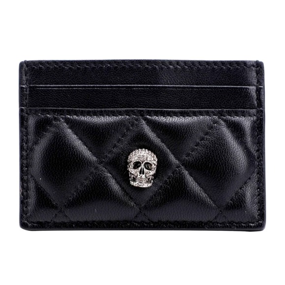 Alexander McQueen Other - Alexander McQueen Black Wallet with Silver Skull